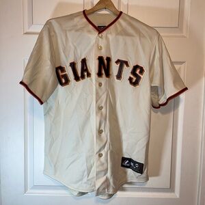 Majestic Replica Giants Cream Jersey